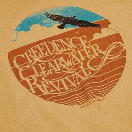 Liquid Blue Unisex's Creedence Clearwater Revival Green River T-Shirt, Mustard, XL