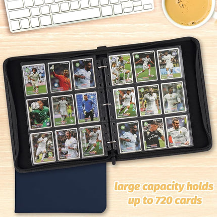 Foalgo Trading Card Binder, Card Collection Binder Album Folder with 720 Side Loading Pockets, 9 Pocket Trading Card Album Folder for TGC,MTG, Baseball Cards, Yugioh
