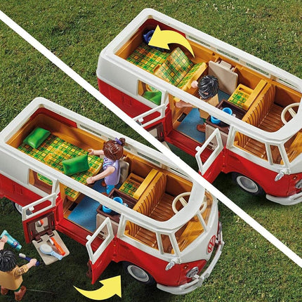 Playmobil 70176 Volkswagen T1 Camping Bus, Multicolor, 51.5 x 38.5 x 12.5 cm
