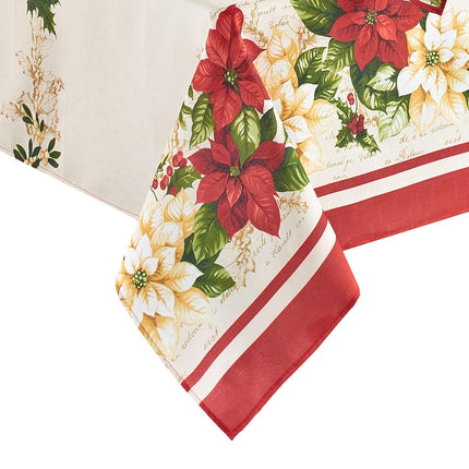 Threadmade Elrene Red and White Poinsettia Fabric 