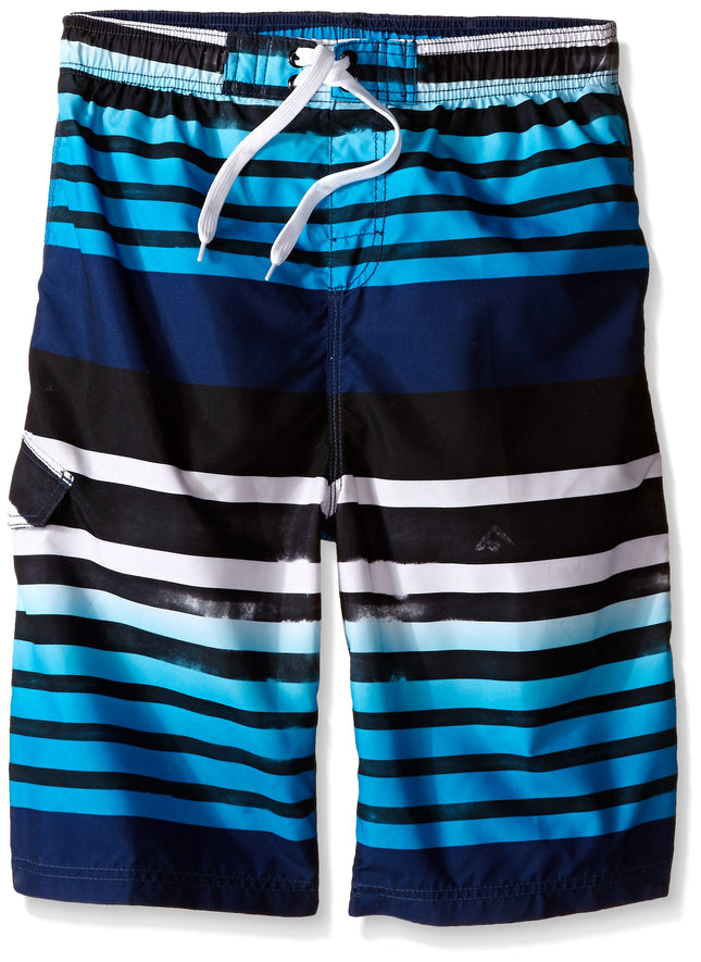 Kanu Surf Big Boys Reflection Stripe Swim Trunks N