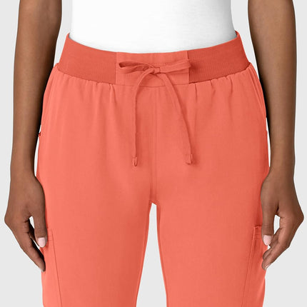 WonderWink Women's Jogger Utility Scrub Pant, Sugar Coral, Small