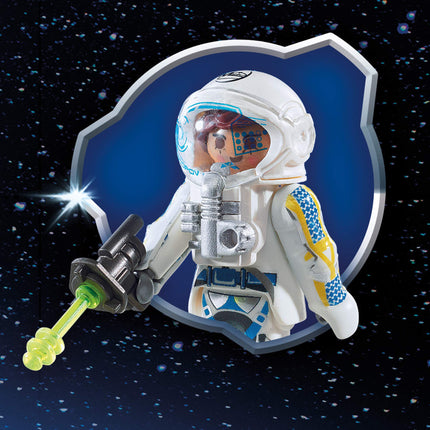 Playmobil 9490 Satélite Espacial con Láser y Cañón que Funciona, Juego Imaginativo Divertido, Sets de Juego Adecuados para Niños a Partir de 4 Años
