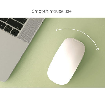RENMTURE Dual-Sided Desk Pad, Natural Cork & PU Leather Large Mouse mats for Office and Home Work, Desk Protector Non-Slip, Waterproof, Easy Clean (Light Green, 36"x17")