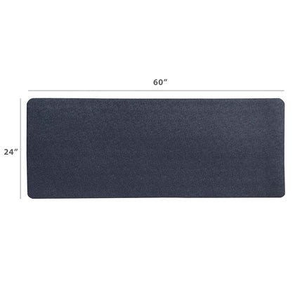 MOTIONTEX 8M-110-24C-5 Exercise Equipment Mat for Under Stationary Bike, Spin Bike, Fitness Equipment, Home Gym Floor Protection, 24" x 60", Black