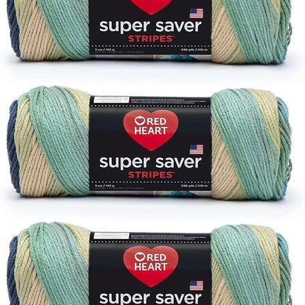 Red Heart Super Saver Yarn, Sutherland Stripe 3