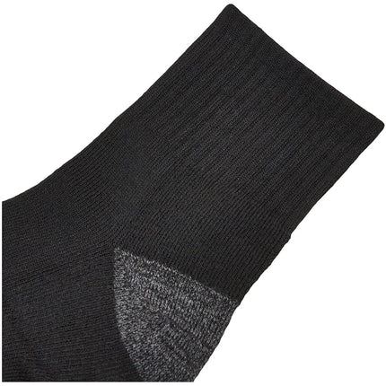Gildan Men'S Polyester Half Cushion Ankle Socks, 12-Pairs, Black, Shoe Size: 6-12
