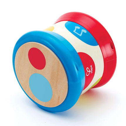 Hape Baby Drum | Colourful Rolling Drum Musical Instrument Toy for Toddlers 6 months and up | Rhythm & Sound Learning, Battery Powered