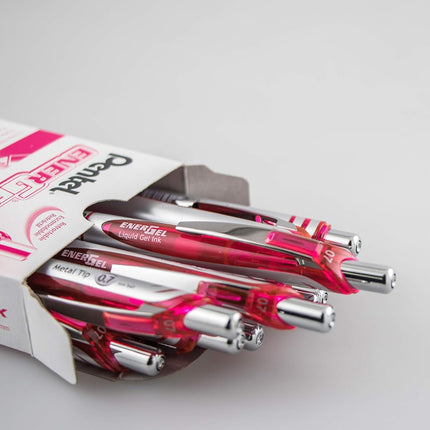 EnerGel BL77-PX 0.7 mm XM Retractable Roller Ball Gel Pen (Pack of 12)