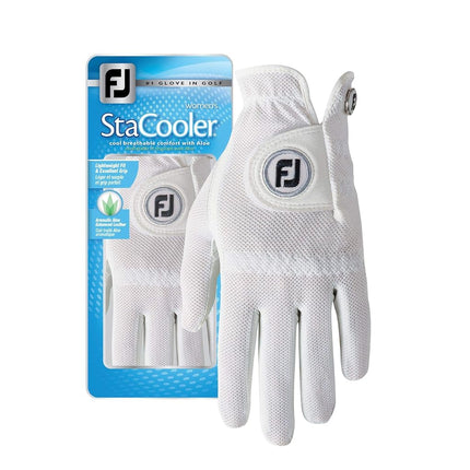 FootJoy Women's StaCooler Golf Glove, Pearl Medium
