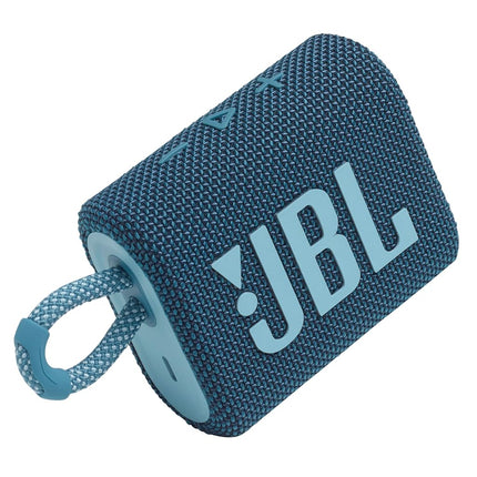 JBL Go 3: Portable Speaker with Bluetooth, Builtin Battery, Waterproof and Dustproof Feature Blue JBLGO3BLUAM