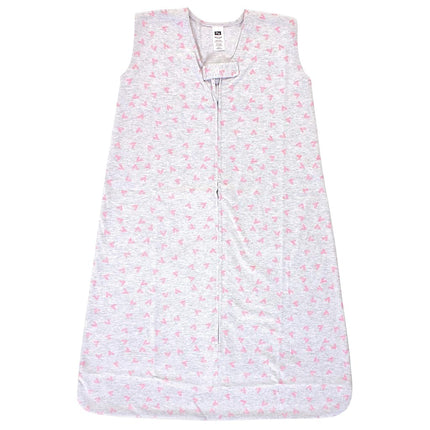 Hudson Baby Unisex Baby Cotton Sleeveless Wearable Sleeping Bag, Sack, Blanket, Hearts, 0-6 Months