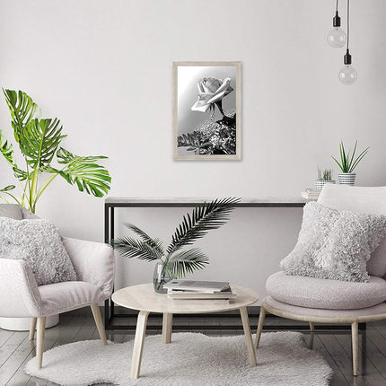 Americanflat 24 x 36 Inch Drift Wood Poster Frame | Polished Plexiglass. Hanging Hardware Included