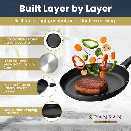 Scanpan Classic 28cm Fry Pan - Black