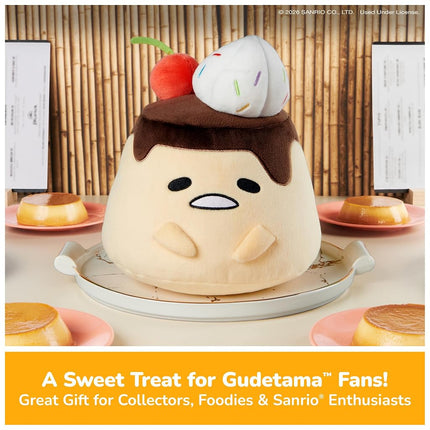 GUND Plush 9in Gudetama Flan Dessert