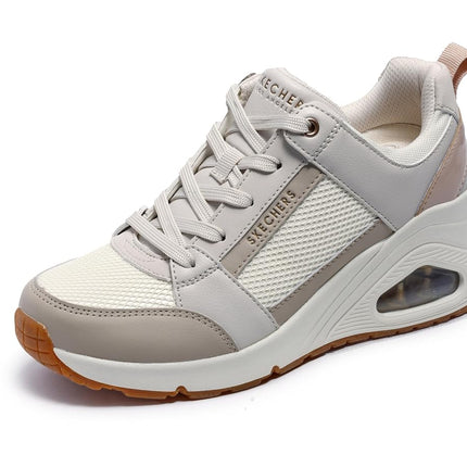 Skechers Women's UNO Wedge - Everything Nice Trainers, cream white, 3 UK