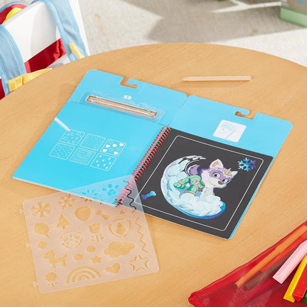 Melissa & Doug PAW Patrol Scratch Art Pad - Skye Multicolor Reveal Travel Activity Pad, 33260