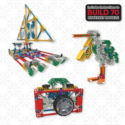 K'NEX | Imaginative Building Set 70+ Model | Educational Toys for Kids, 705 Piece STEM Learning Kit, Fun and Building Construction Toys, Suitable for Kids Aged 7+ | Basic Fun 13419