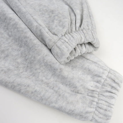 HonestBaby Velour Pullover Hoodie and Zip Front Sweatshirt and Jogger Sweatpants Set Baby, Toddler, Boys, Girls, Unisex, Light Gray Heather, 6 Years, Light Gray Heather, 6 Years