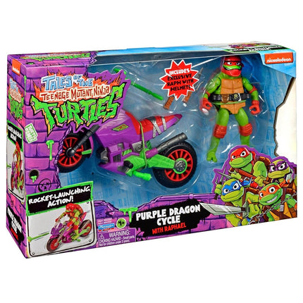Teenage Mutant Ninja Turtles: Purple Dragon Cycle with Exclusive Raphael Figure. Ideal present for TMNT fans everywhere.