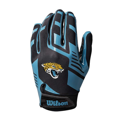 Gants de football extensibles Wilson NFL - Adulte, Jacksonville Jaguars