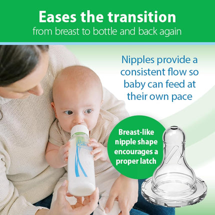 Dr. Brown's Options and Glass Feeding Bottle with Level 1 Teat 2 Pack, 120 ml