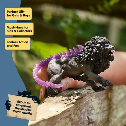 Schleich Eldrador - Shadow Lion Toy Figurine - Kids Ages 7+ | 42555