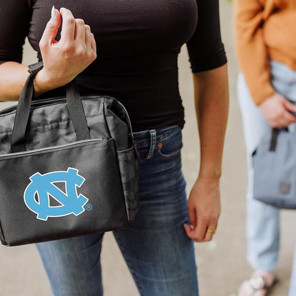 Picnic TIME NCAA North Carolina Tar Heels On The Go Lunch Bag Cooler, Soft Cooler Lunch Box, Insulated Lunch Bag, (Black Camo)