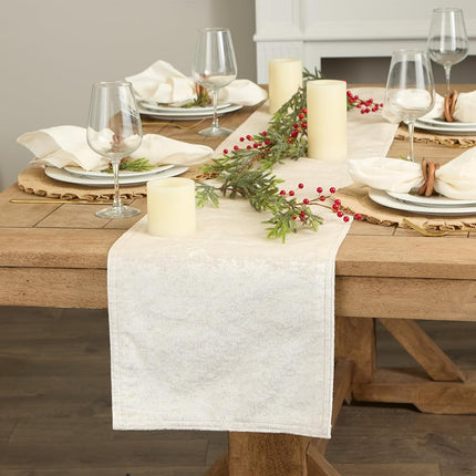 DII Tabletop, Polyester, Cream, Table Runner, 14x72