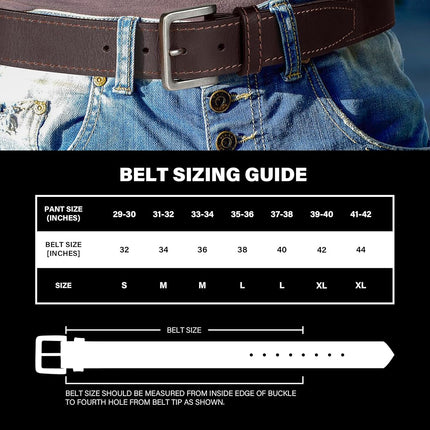 Wrangler Men�s Leather Belt, Country Casual Every Day Belt for Jeans, Brown, 36 (waist 33-34)