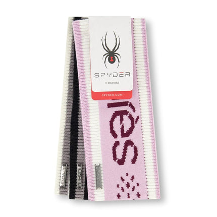 Spyder Womens Intarsia Apres Ski Knit Headband, Orchid, One Size
