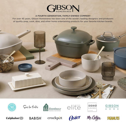 Service de vaisselle en grès Gibson Soho Lounge Sofia Coupe, pour 4 personnes (12 pièces), noir