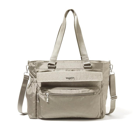 Baggallini Modern Laptop Tote, Sterling Shimmer, O