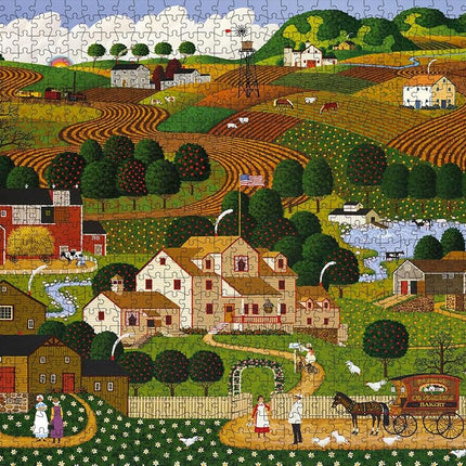 Buffalo Games - Charles Wysocki - Old Homestead - 1000 Piece Puzzle - Challenging Puzzle Perfect for Game Nights - Finished Size is 26.75 x 19.75