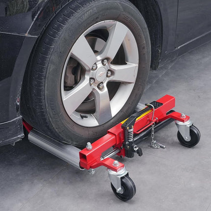 VEVOR Lève-roue, capacité max. 680 kg, cric de voiture avec roues rotatives à 360°, cric hydraulique robuste pour le positionnement de véhicules pour la réparation et le déplacement de voitures