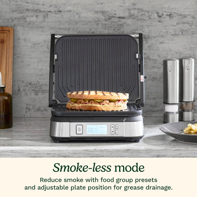Cuisinart GR-6S Plancha de contacto con modo sin humo