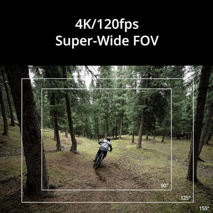 DJI Osmo Action 3 Outdoor Combo, 4K/120fps Action Camera with chest & Backpack Strap Mount for hiking and cycling, Super-Wide FOV, HorizonSteady, Cold Resistant & Up to 320 Mins with 2 Batteries