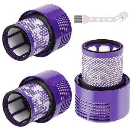 3 Pack V10 Filters Replacement Parts Compatible with Dyson V10 Cyclone Series, Cyclone V10 Absolute, Cyclone V10 Animal, V10 Total Clean, SV12, Replace Part No. 969082-01