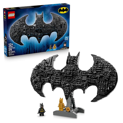 LEGO DC Batman Logo - Superhero Toy w/ 2 Collectible Minifigures - 3D DIY Wall Art or Room Decor - Gift Idea for 12+ Year Old Boys & Teenage Movie Fans - 76330