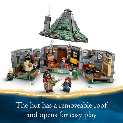 LEGO Harry Potter Hagrid’s Hut: An Unexpected Visit, Toy House for 8 Plus Year Old Kids, Boys & Girls, Includes Dragon and Dog Figures plus 5 Character Minifigures Incl Hermione & Ron, Gift Idea 76428