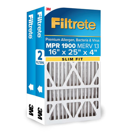 Filtrete 16x25x4 (SlimFit) AC Furnace Air Filter, 