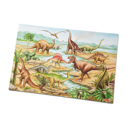 Melissa & Doug 10421 Dinosaurs Floor Puzzle, Multicolor, 7.62 cm*30.48 cm*24.13 cm - FSC Certified
