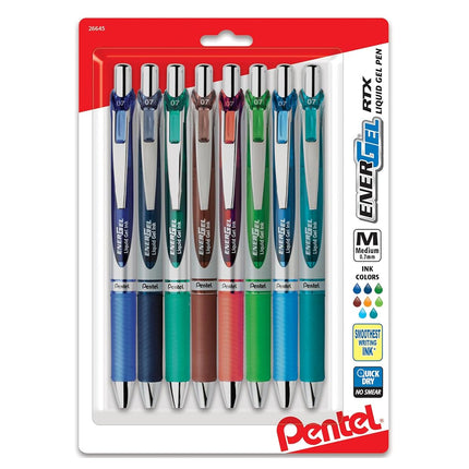 Pentel EnerGel RTX Liquid Gel 0.7 Pen 8/pk