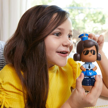 Disney Pixar Toy Story 4 Talking Officer Giggle McDimples, 5.2 inch Character Figure in Uniform and Changing Facial Expressions