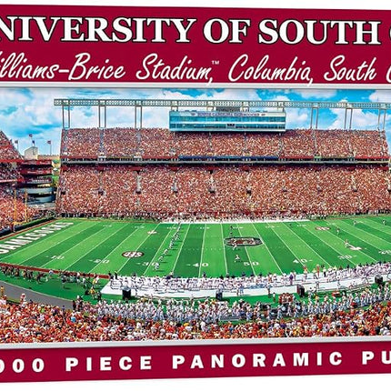 MasterPieces Collegiate South Carolina Gamecocks Rompecabezas Panorámico del Estadio de 1000 Piezas