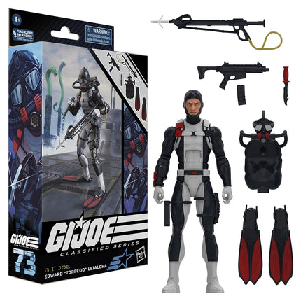G.I. Joe Classified Series Edward “Torpedo” Leialoha, Collectible G.I. Joe Action Figures, 73, 6 inch Action Figures for Boys & Girls, with 6 Accessories