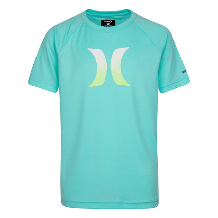 Hurley Boys' UPF 50+ Rash Guard Swim Shirt, Aurora