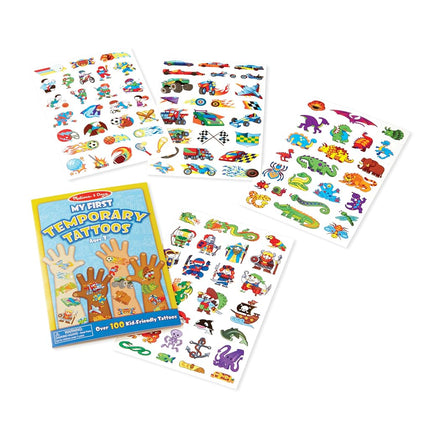Melissa & Doug My First Temporary Tattoos: Adventure, Creatures, Sports, and More (100+ Kid-Friendly Tattoos)