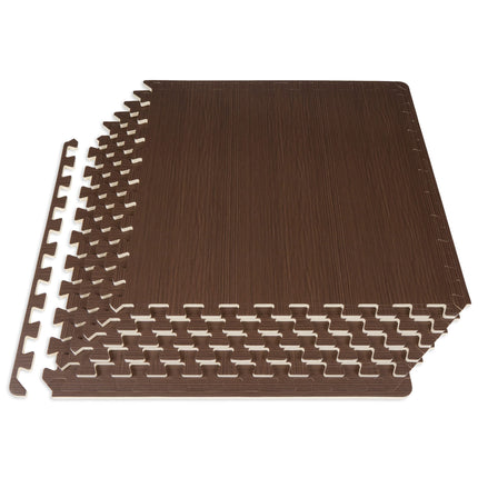 ProsourceFit Wood Grain Puzzle Mat ½-inch, 6 EVA F