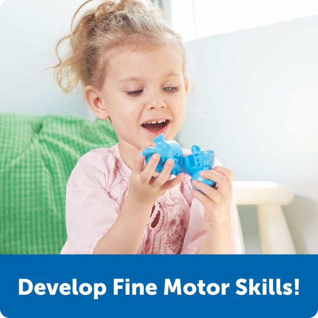 Learning Resources Snap-n-Learn Matching Dinos, Ages 18+ Months, Toddler Dinosaur Toy, Colour & Shape Sorter, Develops Fine Motor Skills